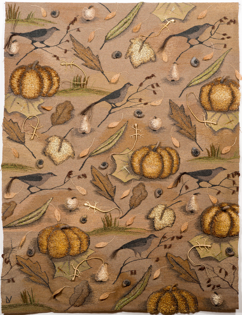 RUDENS 2017 gobelēns, persietis, autortehnika, vilna, zīds, lins, sintētiskā šķiedra