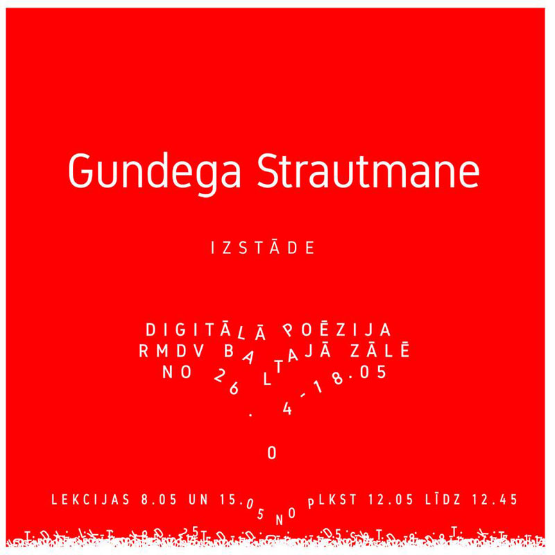 GUNDEGAS STRAUTMANES personālizstāde