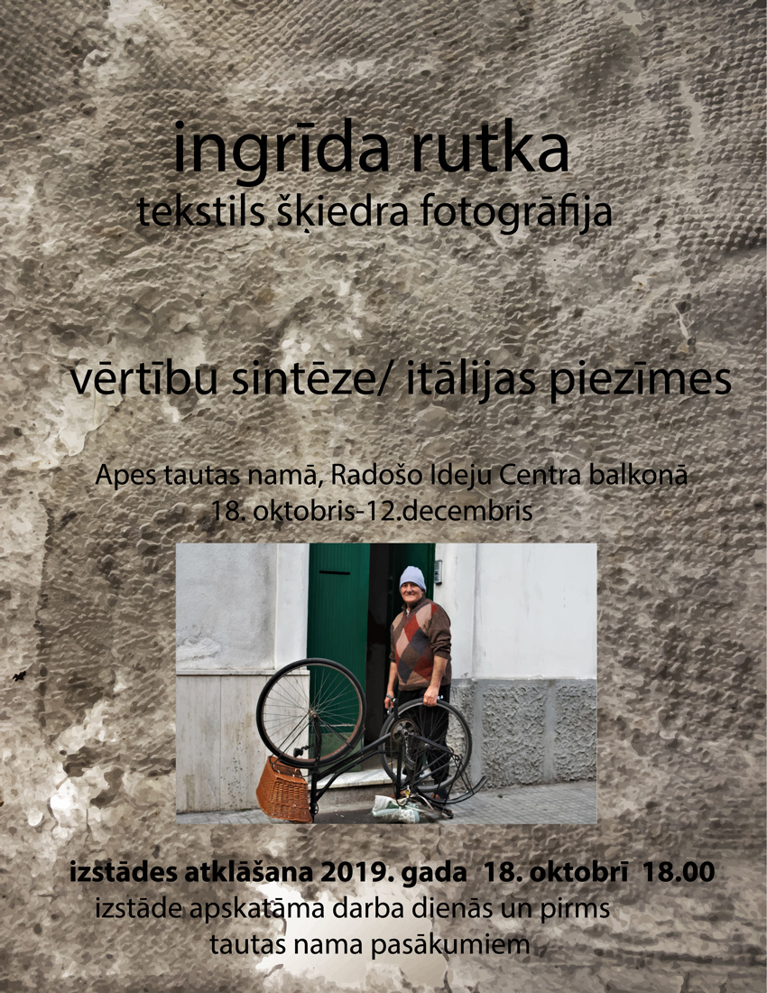INGRĪDAS RUTKAS personālizstāde