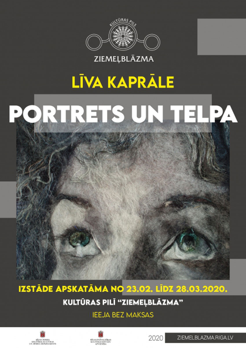 Līvas Kaprāles izstāde PORTRETS UN TELPA