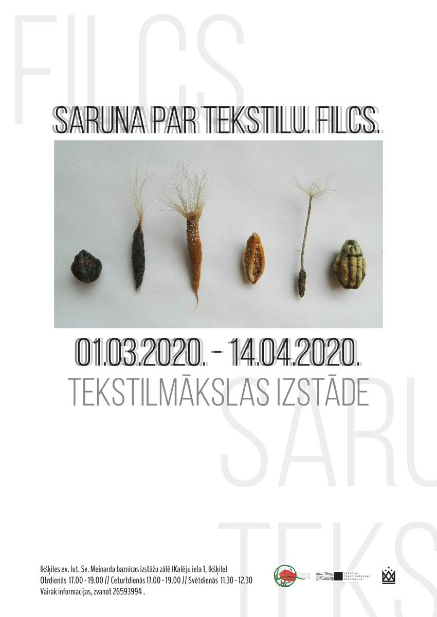 izstāde SARUNA PAR TEKSTILU. FILCS