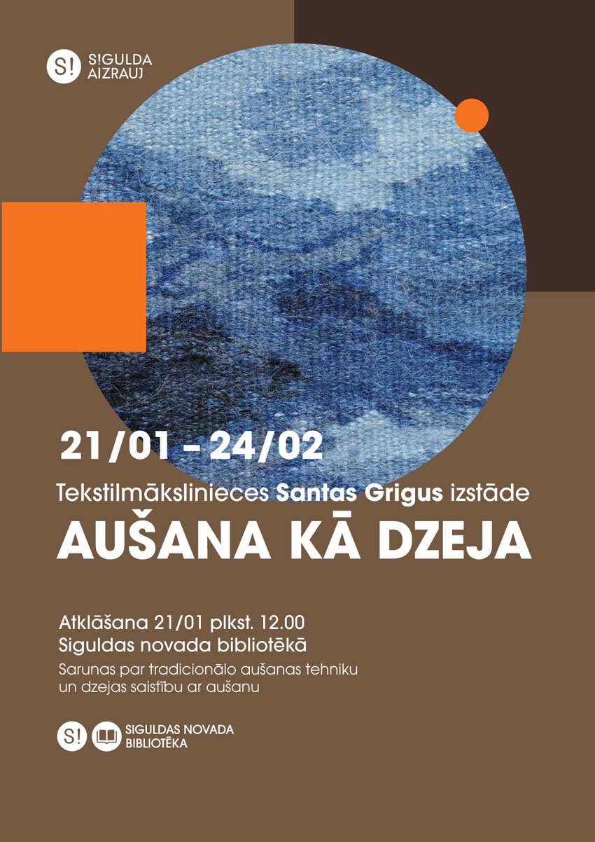 Santas Grigus izstāde AUŠANA KĀ DZEJA