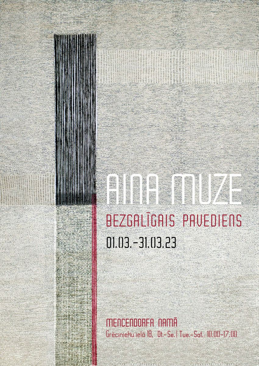 Ainas Muzes (1943-2017) piemiņas izstāde BEZGALĪGAIS PAVEDIENS