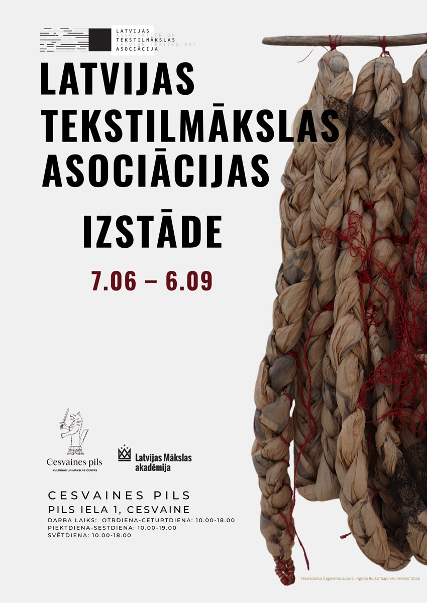 Latvijas Tekstilmākslas asociācijas izstāde Cesvainē