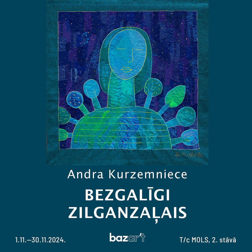 Andras Kurzemnieces izstāde BEZGALĪGI ZILGANZAĻAIS