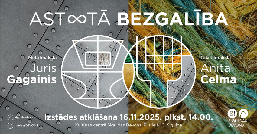 Anitas Celmas un Jura Gagaiņa izstāde ASTOTĀ BEZGALĪBA