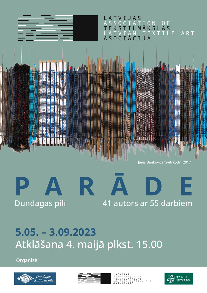 Tekstildarbu izstāde Parāde Dundagas pilī