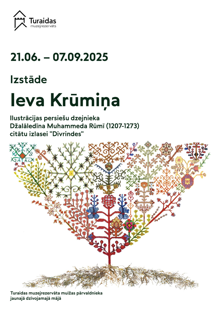 IEVA KRŪMIŅA ilustrācijas persiešu dzejnieka Džalāledīna Muhammeda Rūmī (1207-1273) citātu izlasei DIVRINDES