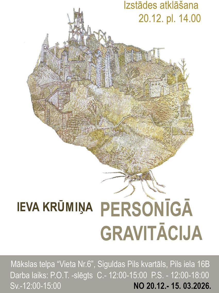 Ievas Krūmiņas izstāde PERSONĪGĀ GRAVITĀCIJA