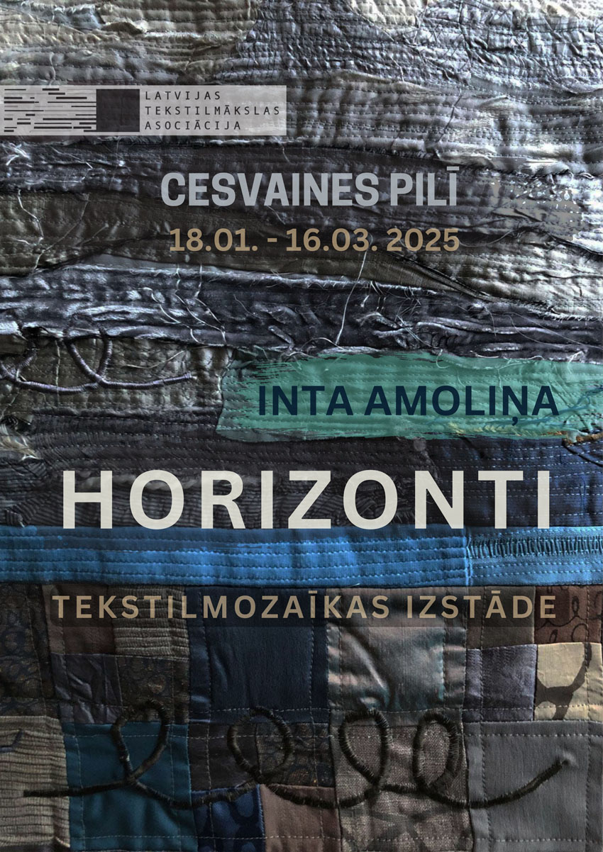 Tekstilmākslinieces Intas Amoliņas personālizstāde HORIZONTI