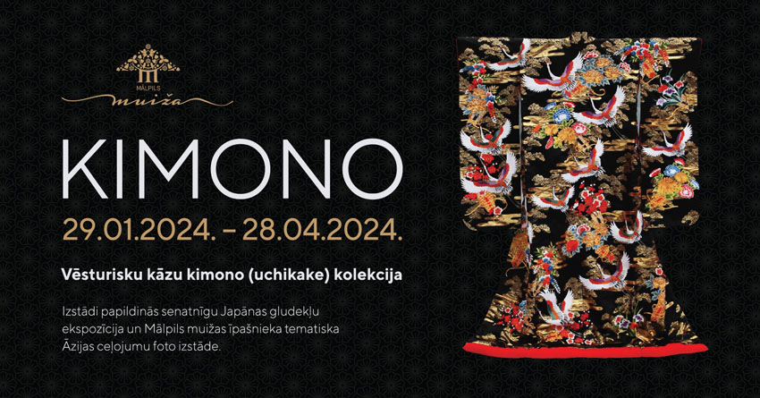 Vēsturisku kāzu KIMONO (uchikake) kolekcijas izstāde Mālpils Muižā