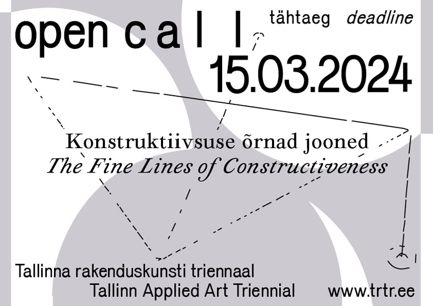 Līdz 15.03.2024 iespēja pieteikties Tallinas Lietišķās mākslas triennālei!