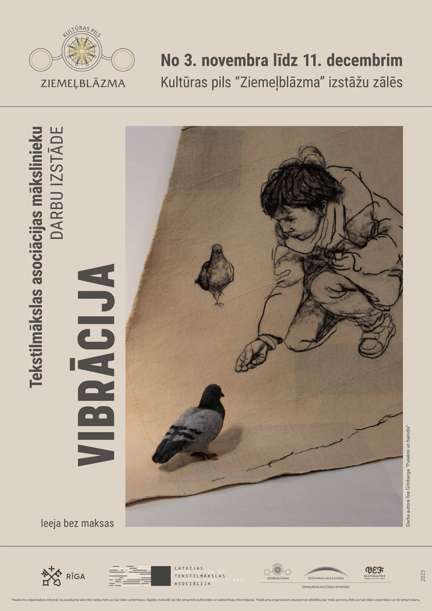 Tekstildarbu izstāde VIBRĀCIJA